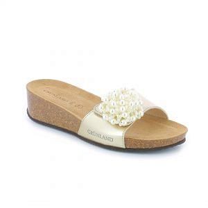 Grünland ANIN ladies cork wedge sandals. Designed for comfortable walking and relaxation.