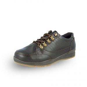 The Sharnbrook - a very comfortable wide-fitting men's leather sneaker that comes with a resilient Dr Martens-style outsole. Has an added memory foam layer inside for comfortable walking and accommodation for custom orthotics. Available in Singapore at Footkaki.