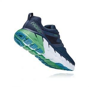Side view of the HOKA One One Gaviota 2 - motion control running shoes for men which are also very comfortable for walking. Available in Singapore at Footkaki.